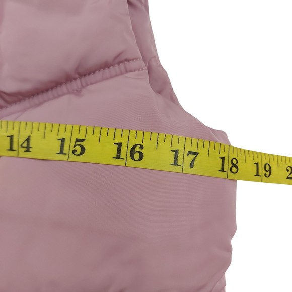 Aeropostale Puffer Vest Womens Small Mauve Insulated Winter Warmer Sherpa - Picture 9 of 12